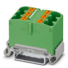 Phoenix Contact - PTFIX 6X10/S-NS35A GN - PTFIX 6X10/S-NS35A GN - Bloc répartiteur PTFIX