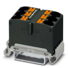 Phoenix Contact - PTFIX 6X10/S-NS35A BK - PTFIX 6X10/S-NS35A BK - Bloc répartiteur PTFIX
