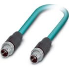 Phoenix Contact - Câble Bus, 8 pôles, Ethernet CAT6, M12 mâle droit, M12 mâle droit, X, 15 m
