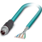 Phoenix Contact - Câble Bus, 8 pôles, Ethernet CAT6, M12 mâle droit, Ext. Libre, X, 20 m