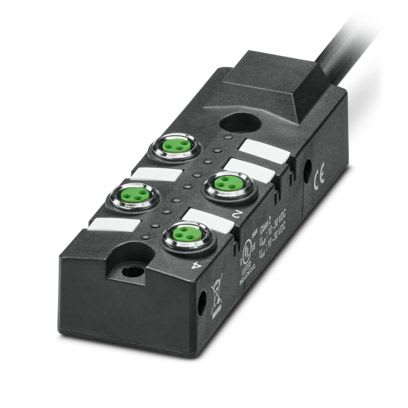 Phoenix Contact - SACB- 4/3-L- 5,0PUR-M8 HD - Boîtier répartiteur SACB- 4/3-L- 5,0PUR-M8 HD