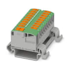 Phoenix Contact - PTVFIX 6/18X2,5-NS35A GN - Bloc répartiteur PTFIX