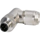 Phoenix Contact - Connecteur M12, codage D, mâle coudé, 4 pôles, IDC, blindé, diam. 4 à 8 mm