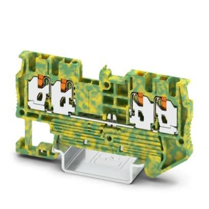 Phoenix Contact - XT 1,5-QUATTRO-PE - Bloc de jonction PUSH-X, 4 pôles avec mise à la terre