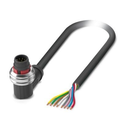 Phoenix Contact - Câble capt./act., 8 pôles, PUR, M12 mâle coudé, Ext. Libre, A, 5 m