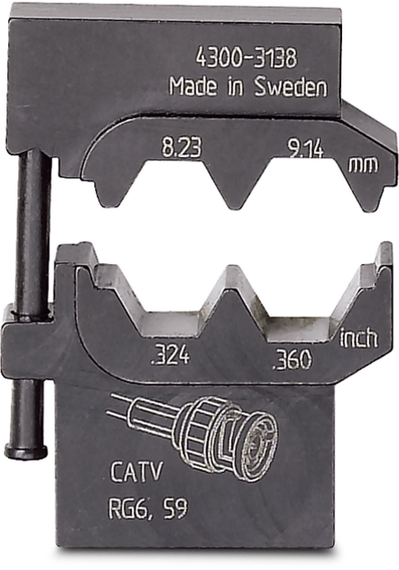 Phoenix Contact - CRIMPFOX-M CX-10/DIE - Matrice pour pince CRIMPFOX-M CX-10/DIE