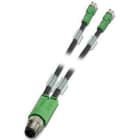 Phoenix Contact - Câble capt./act., 3 pôles, PUR, M12 mâle droit, M8 femelle droit, A, 0,6 m