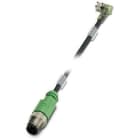 Phoenix Contact - Câble capt./act., 3 pôles, PUR, M12 mâle droit, M8 femelle coudé, A, 0,3 m