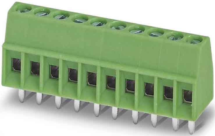 Phoenix Contact - Bornier C.I 7p, pas: 2.54 mm, 0.5 mm², 6 A, 160 V - MPT 0,5/ 7-2,54