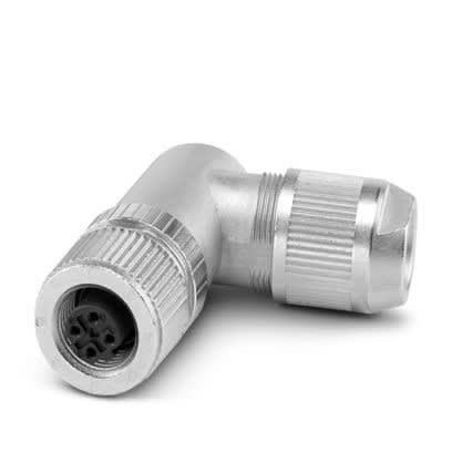 Phoenix Contact - Connecteur M12, codage D, femelle coudé, 4 pôles, push-lock, blindé,