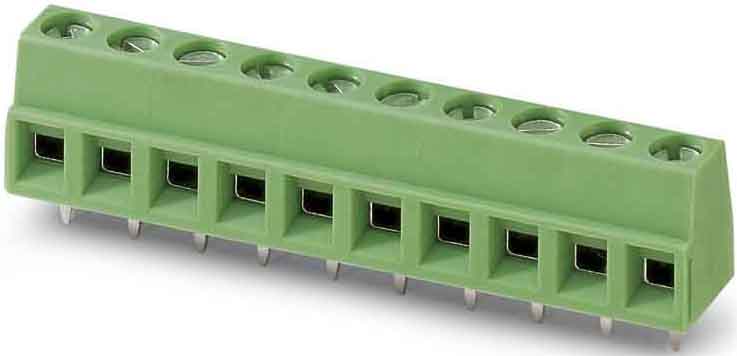 Phoenix Contact - Bornier C.I 3p, pas: 5.08 mm, 1.5 mm², 17.5 A, 400 V - MKDSN 1,5/ 3-5,08