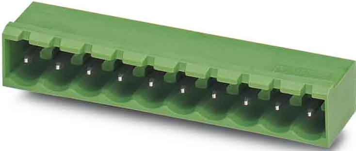 Phoenix Contact - Embase C.I 10p, pas: 5 mm, 2.5 mm², 12 A, 320 V - MSTBA 2,5/10-G