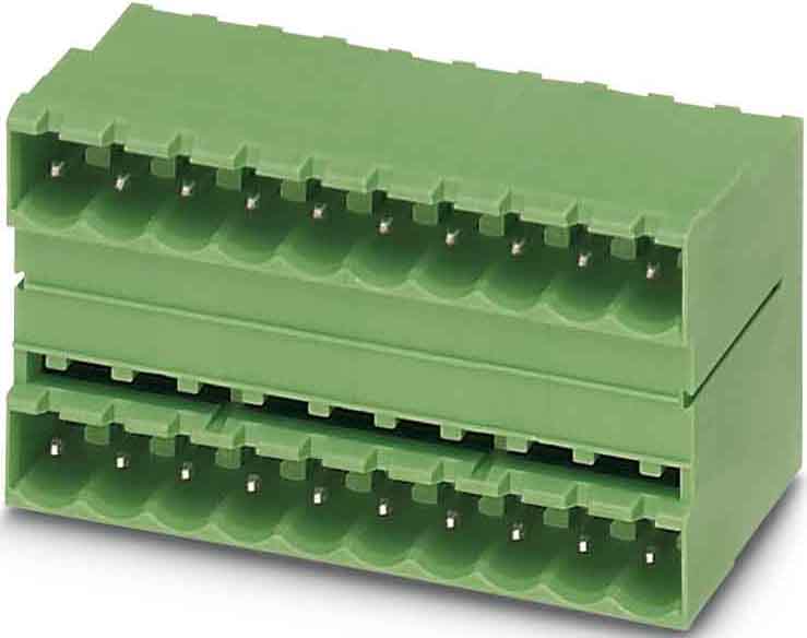 Phoenix Contact - Embase C.I 7p, pas: 5.08 mm, 2.5 mm², 10 A, 320 V - MDSTB 2,5/ 7-G1-5,08