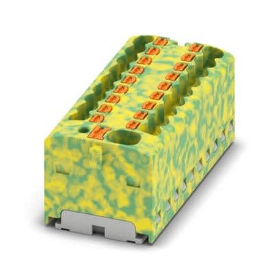 Phoenix Contact - PTFIX 4/18X1,5 GNYE - Bloc répartiteur PTFIX