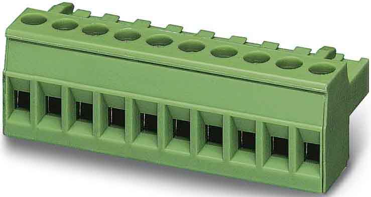 Phoenix Contact - Fiche débrochable 4p, pas: 5 mm, 2.5 mm², 12 A, 320 V - MSTBT 2,5/ 4-ST KMGY