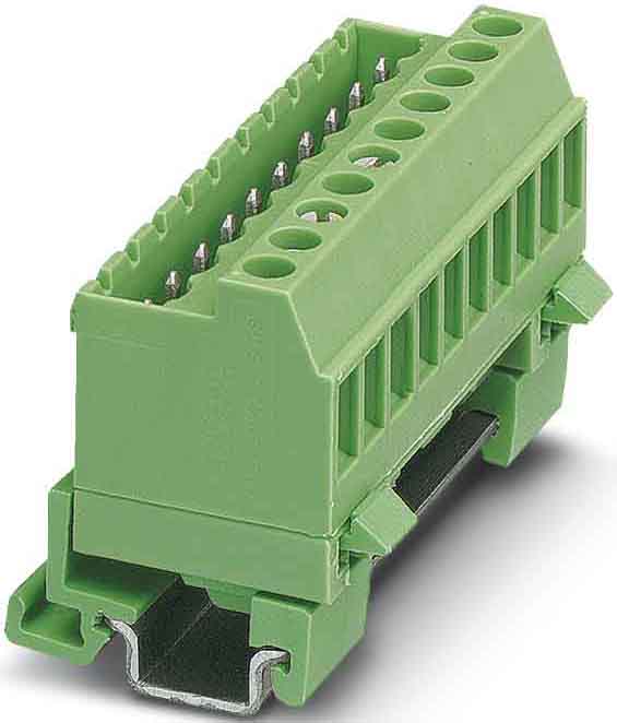 Phoenix Contact - Embase 2p, pas: 5.08 mm, 2.5 mm², 12 A, 320 V - MSTBVK 2,5/ 2-G-5,08