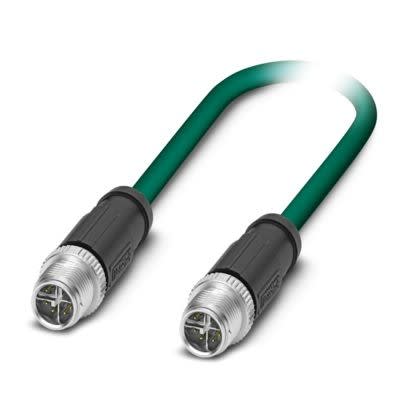 Phoenix Contact - Câble Bus, 8P Ethernet CAT6, vert, M12 mâle droit, M12 mâle droit, X, 5 m