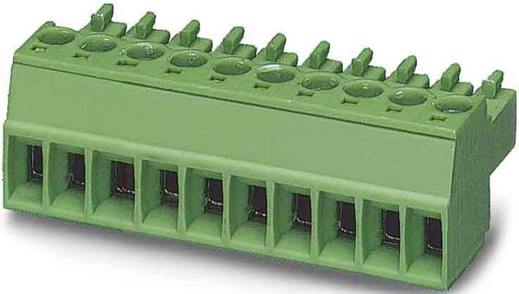 Phoenix Contact - Fiche débrochable 8p, pas: 3.5 mm, 1.5 mm², 8 A, 160 V - MC 1,5/ 8-ST-3,5