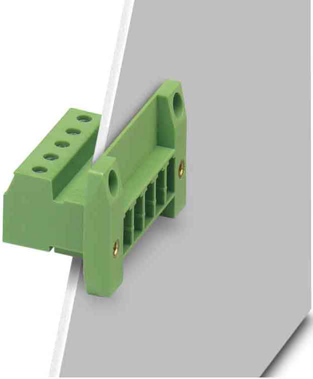Phoenix Contact - Connecteur en traversée de paroi 3p, pas: 7.62 mm, 4 mm², 20 A, 630 V - DFK-PC 4