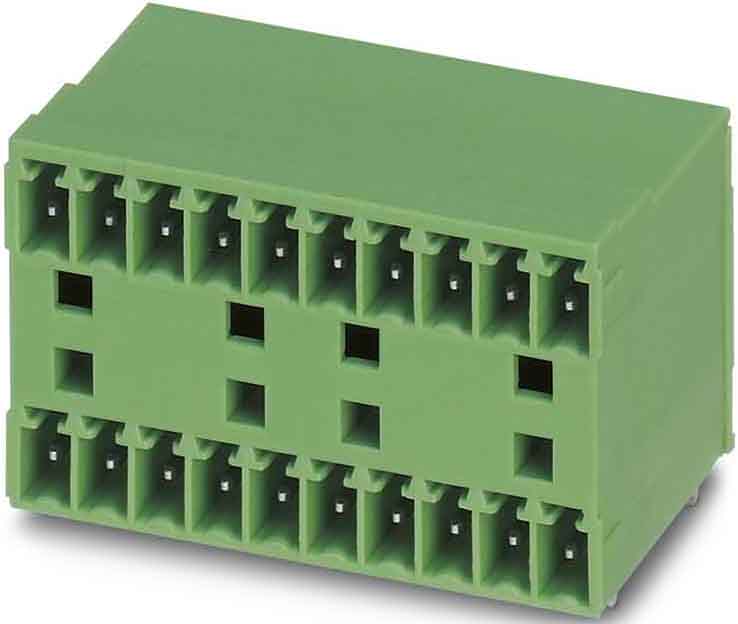 Phoenix Contact - Embase C.I 5p, pas: 3.81 mm, 1.5 mm², 8 A, 160 V - MCD 1,5/ 5-G1-3,81