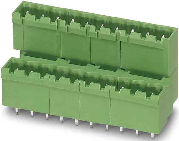 Phoenix Contact - Embase C.I 8p, pas: 5.08 mm, 2.5 mm², 10 A, 320 V - MDSTBVA 2,5/ 8-G-5,08