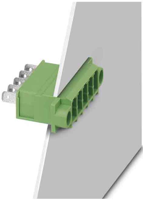 Phoenix Contact - Embase en traversée de paroi 12p, pas: 7.62 mm, 4 mm², 15 A, 400 V - DFK-PC 4/12