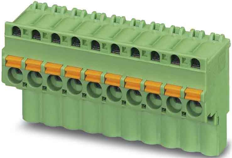 Phoenix Contact - Fiche débrochable 4p, pas: 5 mm, 2.5 mm², 12 A, 320 V - FKCVW 2,5/ 4-ST