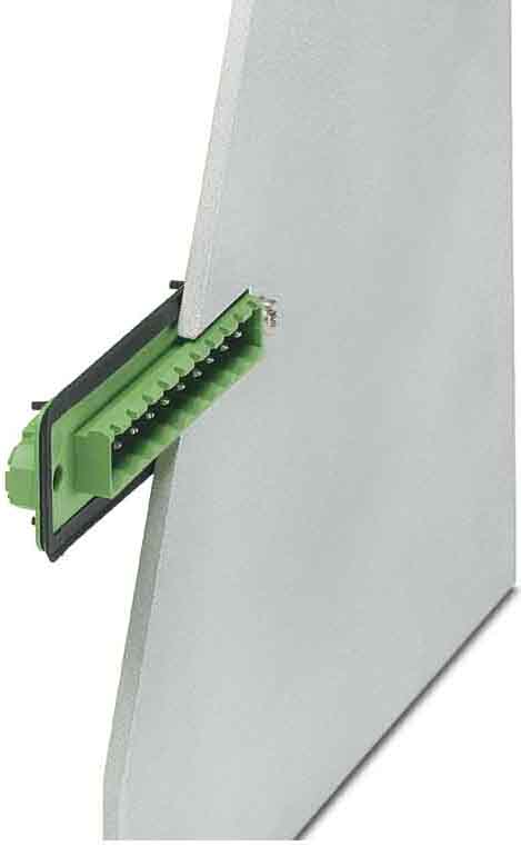 Phoenix Contact - Embase en traversée de paroi 2p, pas: 5.08 mm, 2.5 mm², 12 A, 320 V - DFK-MSTBVA