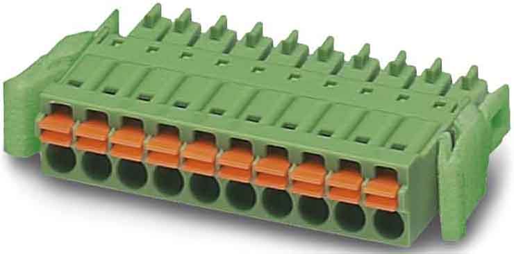 Phoenix Contact - Fiche débrochable 6p, pas: 3.5 mm, 1.5 mm², 8 A, 160 V - FMC 1,5/ 6-ST-3,5-RF