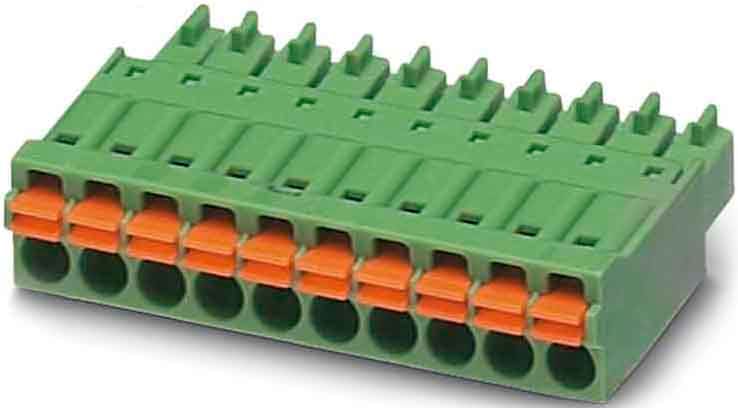 Phoenix Contact - Fiche débrochable 6p, pas: 3.5 mm, 1.5 mm², 8 A, 160 V - FMC 1,5/ 6-ST-3,5