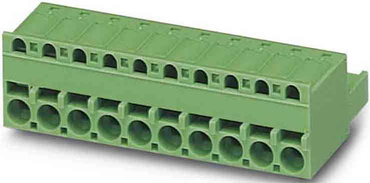 Phoenix Contact - Fiche débrochable 10p, pas: 5.08 mm, 2.5 mm², 12 A, 320 V - FKCS 2,5/10-ST-5,08