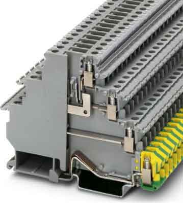 Phoenix Contact - VIOK 1,5-D/TG/D/PE - Bloc de jonction pour capteurs / actionneurs