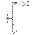 Phoenix Contact - Parafoudre Uni T1+2 - Uc:264VAC-Up:2,5kV-Iimp:50kA TT/TN avec contact o/f