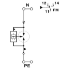 Phoenix Contact - Parafoudre de Neutre/PE T1+2 - Uc:440VAC-Iimp:100kA-Up:2,5kV TT/TN