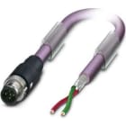 Phoenix Contact - Câble capt./act., 2 pôles, PROFIBUS, M12 mâle droit, Ext. Libre, B, 2 m