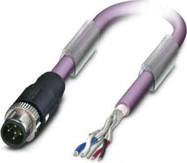 Phoenix Contact - Câble capt./act., 5 pôles, CANopen, M12 mâle droit, Ext. Libre, A, 10 m