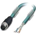 Phoenix Contact - Câble Bus, 4 pôles, Ethernet CAT5, M12 mâle droit, Ext. Libre, D, 15 m