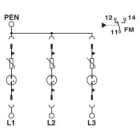 Phoenix Contact - Parafoudre Tri - T2 - Uc:350VAC - In: 20kA - avec contact o/f - TT/TN
