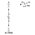 Phoenix Contact - Parafoudre T1+2 - 12,5 kA - 48 VDC - Application spéciale - avec contact o/f