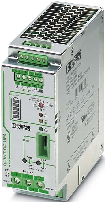 Phoenix Contact - QUINT-UPS/ 24DC/ 24DC/40 - UPS-DC 24VDC/24VDC- 40A