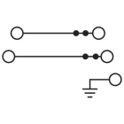 Phoenix Contact - PT 4-PE/L/L - Bloc de jonction double étage avec raccordement terre