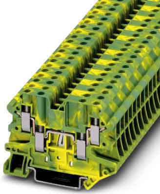 Phoenix Contact - UT 4-QUATTRO-PE - Bloc de jonction avec raccordement terre