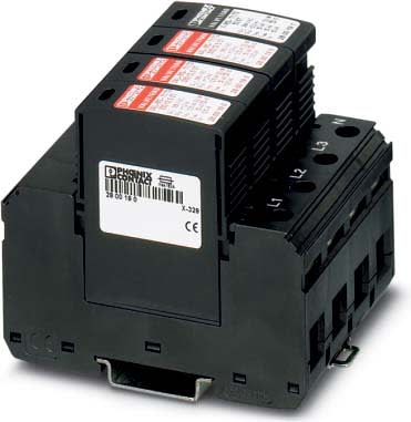 Phoenix Contact - Parafoudre T1+2 - Tri+N - TT/TN - Uc: 335 V - Iimp: 12,5 kA