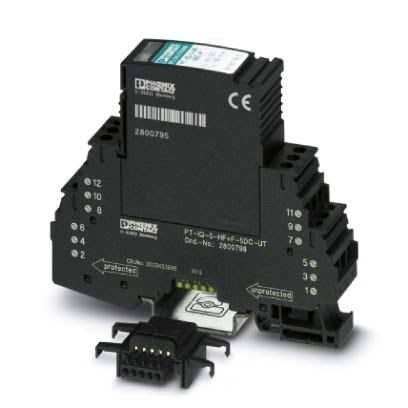 Phoenix Contact - PT-IQ-5-HF-5DC-UT - Parafoudre débrochable-  5 fils HF - 5VDC