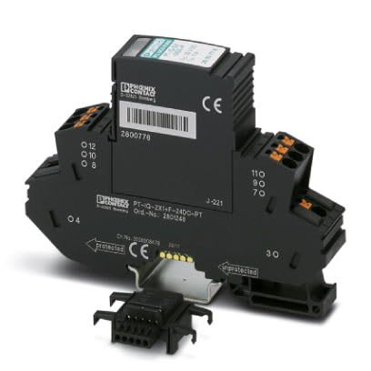 Phoenix Contact - PT-IQ-2X1+F-24DC-PT - Parafoudre débrochable- 2 fils TOR 24VDC