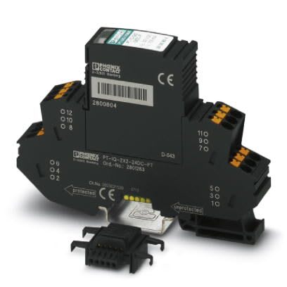 Phoenix Contact - PT-IQ-2X2-24DC-PT - Parafoudre débrochable- 2 boucles Ana 24VDC