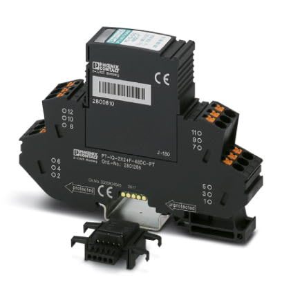 Phoenix Contact - PT-IQ-2X2+F-48DC-PT - Parafoudre débrochable- 2 boucles Ana 48VDC
