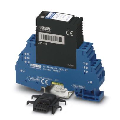 Phoenix Contact - PT-IQ-1X2-EX-24DC-UT - Parafoudre débrochable-1 boucle Ana 24VDC  - Zone Ex