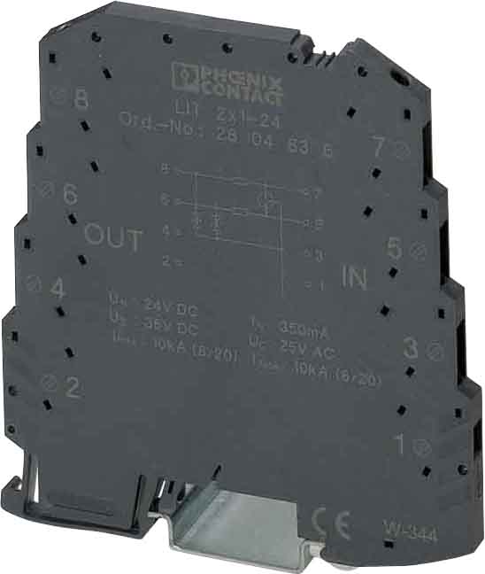 Phoenix Contact - LIT 2X1-24 - Borne parafoudre 2 fils TOR In: 5kA (8/20) - Uc: 36VDC