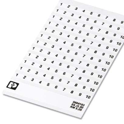 Phoenix Contact - Feuille de repérage SK 3,8 WH:REEL